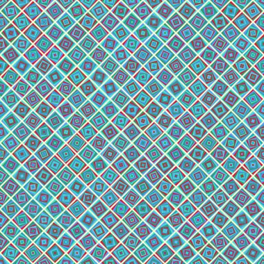 Color Rhombus tile tessellation pattern illustration