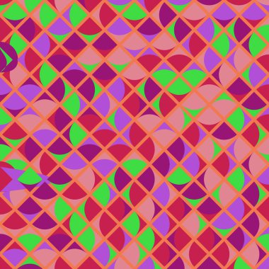 Color Rhombus tile tessellation pattern illustration