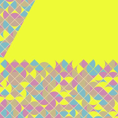 Color Rhombus tile tessellation pattern illustration