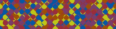 Color Rhombus tile tessellation pattern illustration