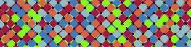 Color Rhombus tile tessellation pattern illustration