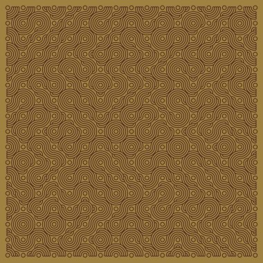Color truchet tiling connections illustration