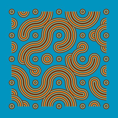 Renk kiremit bağlantıları illüstrasyonu