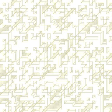 Edward Zajecs 2. Cubo 'nun 1971' deki uygulaması. Esasen 8 taştan oluşan bir Truchet fayans seti ve yerleştirme sanatı illüstrasyonu için kurallar.
