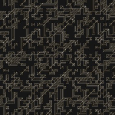 Edward Zajecs 2. Cubo 'nun 1971' deki uygulaması. Esasen 8 taştan oluşan bir Truchet fayans seti ve yerleştirme sanatı illüstrasyonu için kurallar.