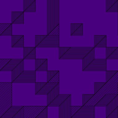 Edward Zajecs 2. Cubo 'nun 1971' deki uygulaması. Esasen 8 taştan oluşan bir Truchet fayans seti ve yerleştirme sanatı illüstrasyonu için kurallar.