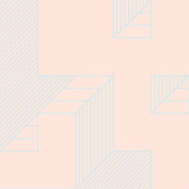 Edward Zajecs 2. Cubo 'nun 1971' deki uygulaması. Esasen 8 taştan oluşan bir Truchet fayans seti ve yerleştirme sanatı illüstrasyonu için kurallar.