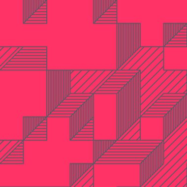 Edward Zajecs 2. Cubo 'nun 1971' deki uygulaması. Esasen 8 taştan oluşan bir Truchet fayans seti ve yerleştirme sanatı illüstrasyonu için kurallar.