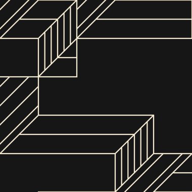 Edward Zajecs 2. Cubo 'nun 1971' deki uygulaması. Esasen 8 taştan oluşan bir Truchet fayans seti ve yerleştirme sanatı illüstrasyonu için kurallar.