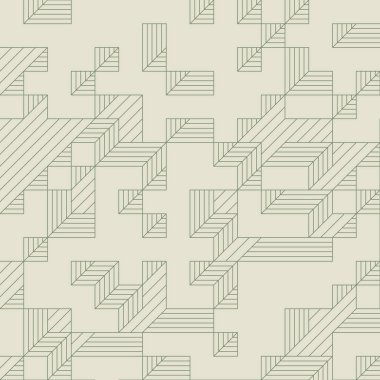 Edward Zajecs 2. Cubo 'nun 1971' deki uygulaması. Esasen 8 taştan oluşan bir Truchet fayans seti ve yerleştirme sanatı illüstrasyonu için kurallar.