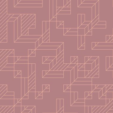 Edward Zajecs 2. Cubo 'nun 1971' deki uygulaması. Esasen 8 taştan oluşan bir Truchet fayans seti ve yerleştirme sanatı illüstrasyonu için kurallar.