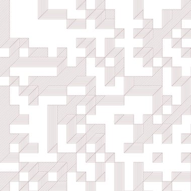 Edward Zajecs 2. Cubo 'nun 1971' deki uygulaması. Esasen 8 taştan oluşan bir Truchet fayans seti ve yerleştirme sanatı illüstrasyonu için kurallar.