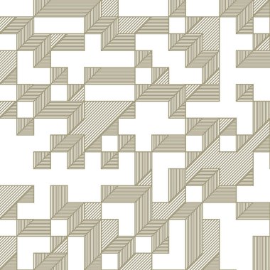 Edward Zajecs 2. Cubo 'nun 1971' deki uygulaması. Esasen 8 taştan oluşan bir Truchet fayans seti ve yerleştirme sanatı illüstrasyonu için kurallar.