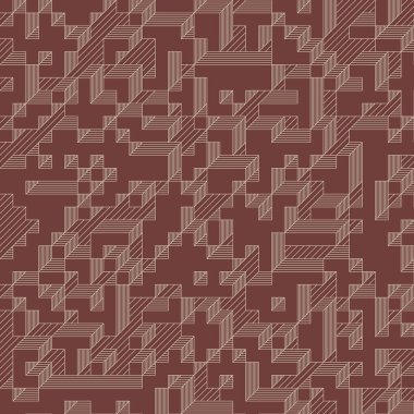 Edward Zajecs 2. Cubo 'nun 1971' deki uygulaması. Esasen 8 taştan oluşan bir Truchet fayans seti ve yerleştirme sanatı illüstrasyonu için kurallar.