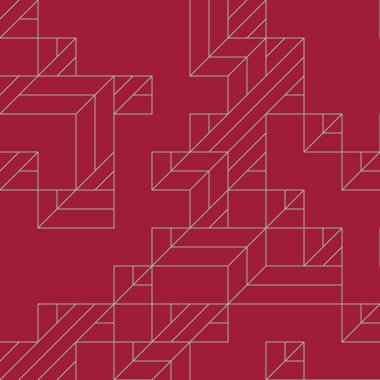 Edward Zajecs 2. Cubo 'nun 1971' deki uygulaması. Esasen 8 taştan oluşan bir Truchet fayans seti ve yerleştirme sanatı illüstrasyonu için kurallar.