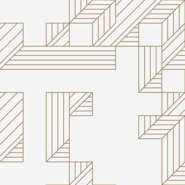 Edward Zajecs 2. Cubo 'nun 1971' deki uygulaması. Esasen 8 taştan oluşan bir Truchet fayans seti ve yerleştirme sanatı illüstrasyonu için kurallar.