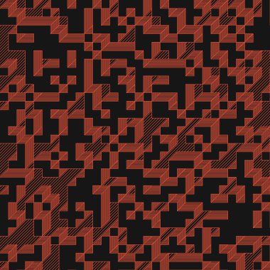 Edward Zajecs 2. Cubo 'nun 1971' deki uygulaması. Esasen 8 taştan oluşan bir Truchet fayans seti ve yerleştirme sanatı illüstrasyonu için kurallar.