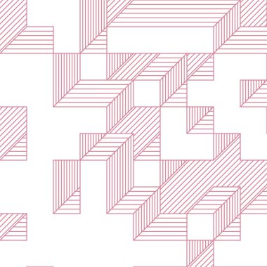 Edward Zajecs 2. Cubo 'nun 1971' deki uygulaması. Esasen 8 taştan oluşan bir Truchet fayans seti ve yerleştirme sanatı illüstrasyonu için kurallar.