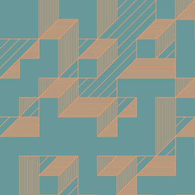 Edward Zajecs 2. Cubo 'nun 1971' deki uygulaması. Esasen 8 taştan oluşan bir Truchet fayans seti ve yerleştirme sanatı illüstrasyonu için kurallar.