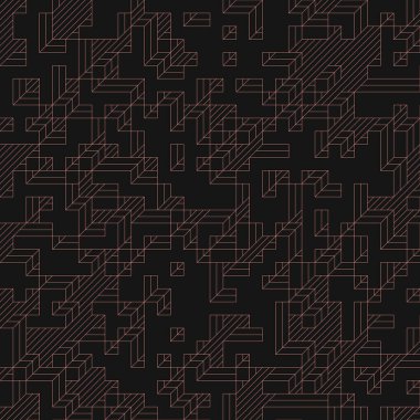 Edward Zajecs 2. Cubo 'nun 1971' deki uygulaması. Esasen 8 taştan oluşan bir Truchet fayans seti ve yerleştirme sanatı illüstrasyonu için kurallar.