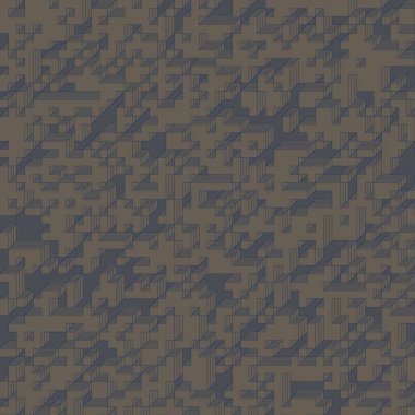 Edward Zajecs 2. Cubo 'nun 1971' deki uygulaması. Esasen 8 taştan oluşan bir Truchet fayans seti ve yerleştirme sanatı illüstrasyonu için kurallar.