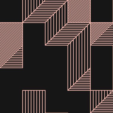 Edward Zajecs 2. Cubo 'nun 1971' deki uygulaması. Esasen 8 taştan oluşan bir Truchet fayans seti ve yerleştirme sanatı illüstrasyonu için kurallar.