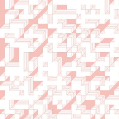 Edward Zajecs 2. Cubo 'nun 1971' deki uygulaması. Esasen 8 taştan oluşan bir Truchet fayans seti ve yerleştirme sanatı illüstrasyonu için kurallar.