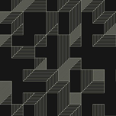 Edward Zajecs 2. Cubo 'nun 1971' deki uygulaması. Esasen 8 taştan oluşan bir Truchet fayans seti ve yerleştirme sanatı illüstrasyonu için kurallar.