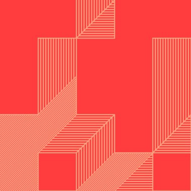 Edward Zajecs 2. Cubo 'nun 1971' deki uygulaması. Esasen 8 taştan oluşan bir Truchet fayans seti ve yerleştirme sanatı illüstrasyonu için kurallar.