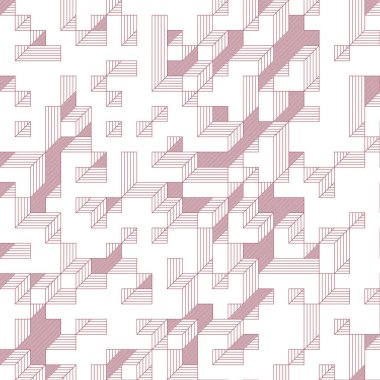 Edward Zajecs 2. Cubo 'nun 1971' deki uygulaması. Esasen 8 taştan oluşan bir Truchet fayans seti ve yerleştirme sanatı illüstrasyonu için kurallar.