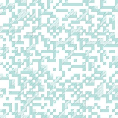 Edward Zajecs 2. Cubo 'nun 1971' deki uygulaması. Esasen 8 taştan oluşan bir Truchet fayans seti ve yerleştirme sanatı illüstrasyonu için kurallar.