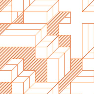 Edward Zajecs 2. Cubo 'nun 1971' deki uygulaması. Esasen 8 taştan oluşan bir Truchet fayans seti ve yerleştirme sanatı illüstrasyonu için kurallar.