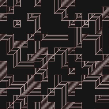 Edward Zajecs 2. Cubo 'nun 1971' deki uygulaması. Esasen 8 taştan oluşan bir Truchet fayans seti ve yerleştirme sanatı illüstrasyonu için kurallar.