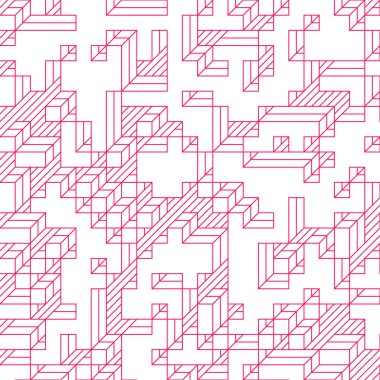 Edward Zajecs 2. Cubo 'nun 1971' deki uygulaması. Esasen 8 taştan oluşan bir Truchet fayans seti ve yerleştirme sanatı illüstrasyonu için kurallar.