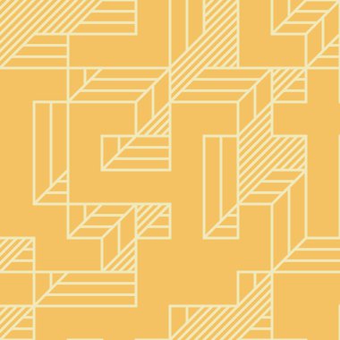 Edward Zajecs 2. Cubo 'nun 1971' deki uygulaması. Esasen 8 taştan oluşan bir Truchet fayans seti ve yerleştirme sanatı illüstrasyonu için kurallar.