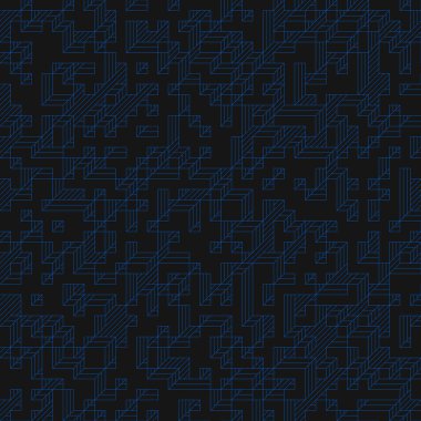 Edward Zajecs 2. Cubo 'nun 1971' deki uygulaması. Esasen 8 taştan oluşan bir Truchet fayans seti ve yerleştirme sanatı illüstrasyonu için kurallar.