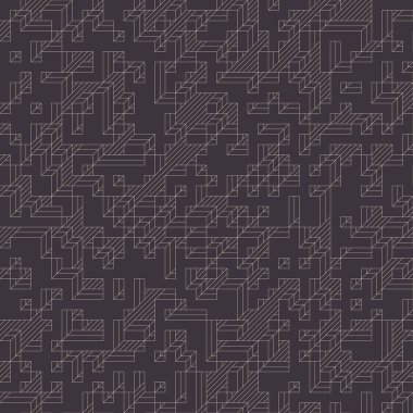 Edward Zajecs 2. Cubo 'nun 1971' deki uygulaması. Esasen 8 taştan oluşan bir Truchet fayans seti ve yerleştirme sanatı illüstrasyonu için kurallar.