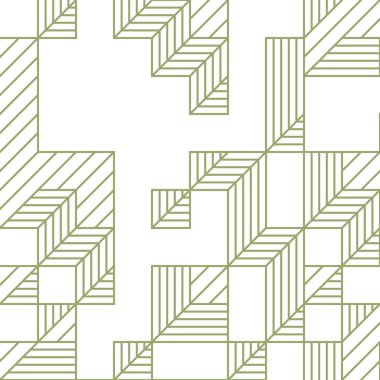 Edward Zajecs 2. Cubo 'nun 1971' deki uygulaması. Esasen 8 taştan oluşan bir Truchet fayans seti ve yerleştirme sanatı illüstrasyonu için kurallar.