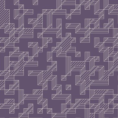 Edward Zajecs 2. Cubo 'nun 1971' deki uygulaması. Esasen 8 taştan oluşan bir Truchet fayans seti ve yerleştirme sanatı illüstrasyonu için kurallar.