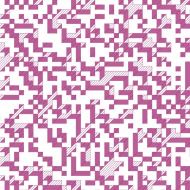 Edward Zajecs 2. Cubo 'nun 1971' deki uygulaması. Esasen 8 taştan oluşan bir Truchet fayans seti ve yerleştirme sanatı illüstrasyonu için kurallar.