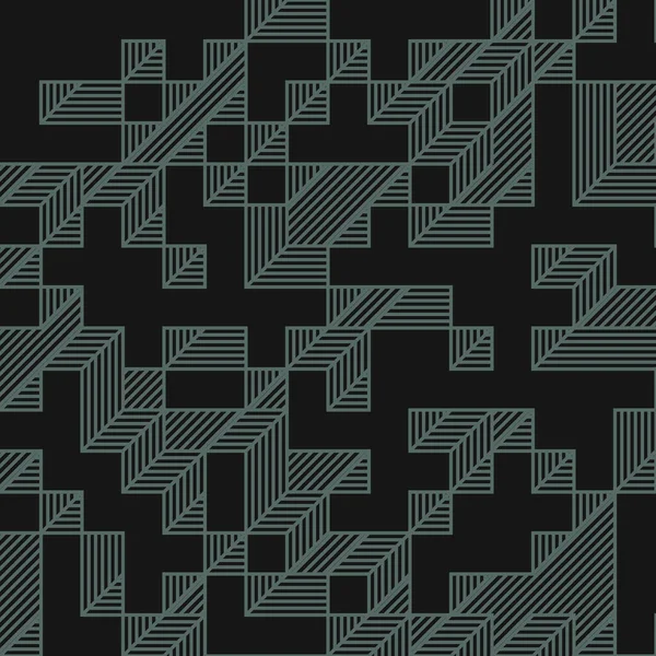 Implementación Edward Zajecs Cubo Desde 1971 Esencialmente Conjunto Baldosas Truchet — Archivo Imágenes Vectoriales