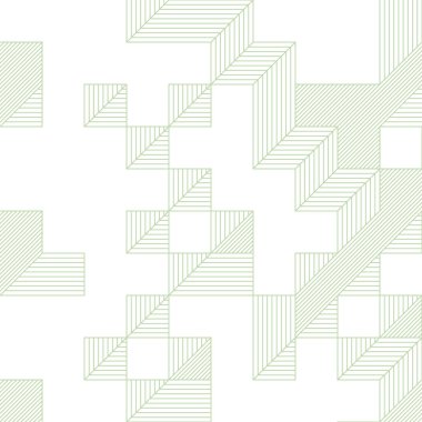 Edward Zajecs 2. Cubo 'nun 1971' deki uygulaması. Esasen 8 taştan oluşan bir Truchet fayans seti ve yerleştirme sanatı illüstrasyonu için kurallar.