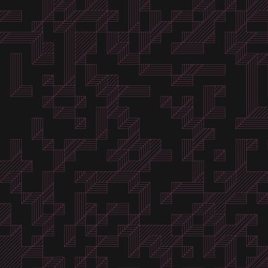 Edward Zajecs 2. Cubo 'nun 1971' deki uygulaması. Esasen 8 taştan oluşan bir Truchet fayans seti ve yerleştirme sanatı illüstrasyonu için kurallar.