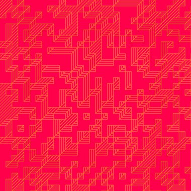 Edward Zajecs 2. Cubo 'nun 1971' deki uygulaması. Esasen 8 taştan oluşan bir Truchet fayans seti ve yerleştirme sanatı illüstrasyonu için kurallar.