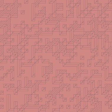 Edward Zajecs 2. Cubo 'nun 1971' deki uygulaması. Esasen 8 taştan oluşan bir Truchet fayans seti ve yerleştirme sanatı illüstrasyonu için kurallar.