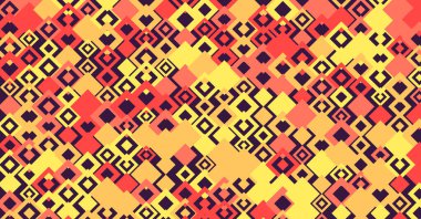 Soyut Renk Yarım Tonlama Noktaları üretken sanat arkaplanı çizimi