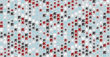 Soyut Renk Yarım Tonlama Noktaları üretken sanat arkaplanı çizimi