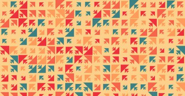 Soyut Renk Yarım Tonlama Noktaları üretken sanat arkaplanı çizimi