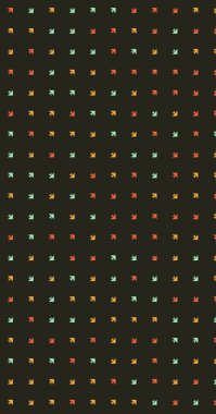 Soyut Renk Yarım Tonlama Noktaları üretken sanat arkaplanı çizimi