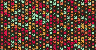 Soyut Renk Yarım Tonlama Noktaları üretken sanat arkaplanı çizimi